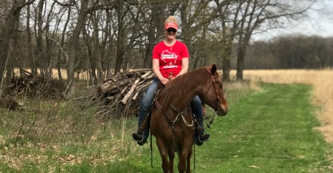 Enjoying the Horse Trails