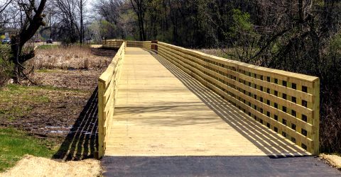 Bridge/ Boardwalk across Sixmile Creek