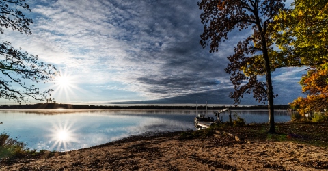 Scenic View on Lake Waubesa