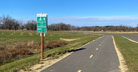 Bike Trail and Fruit Tree Orchard