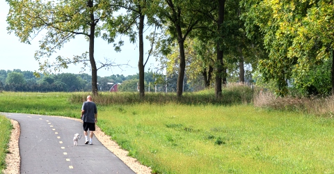 Enjoying the Anderson Farm Park Trail