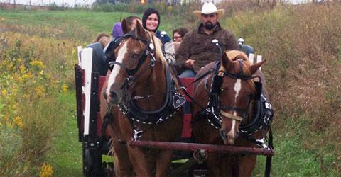 Wagon Ride at Heritage Fest