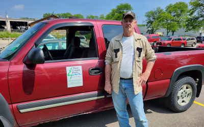 Land Steward with Volunteer vehicle magnets